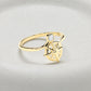 Ocean | Deep Blue 14K Gold Lab Diamond Compass Ring