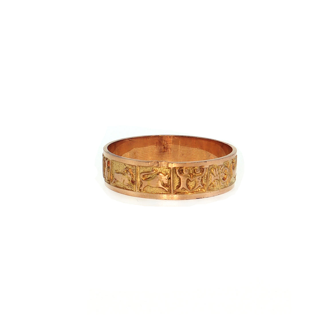 19.2K Portuguese Gold | Zodiac Carved