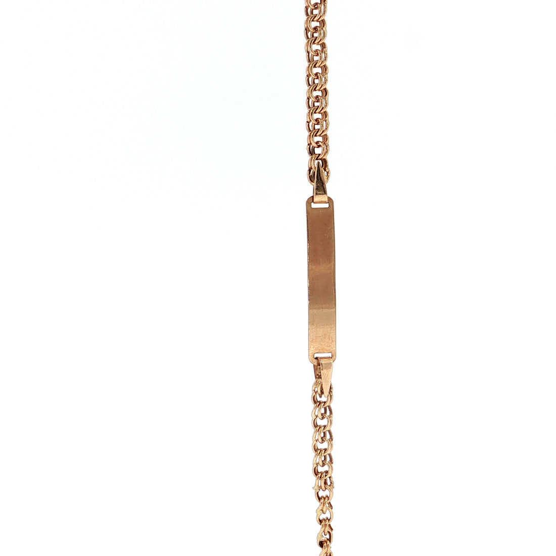 19.2K Portuguese Gold | 5.5" Kids Freeze 3mm ID Bracelet
