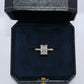 14K Gold | 3CT YG Hidden Halo Radiant Brilliant Lab Diamond Engagement Ring