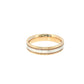 14K Gold | Classic Two Tone Milgrain Wedding Band