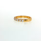 14K Gold | .91cttw Half Eternity Yellow Gold Lab Diamond Wedding Band