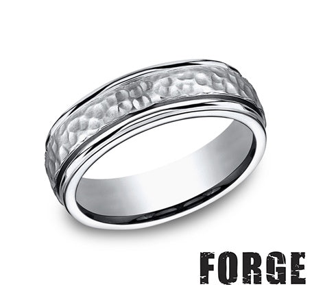 Benchmark 67502T10 mens size 10 titanium wedding band brushed finish