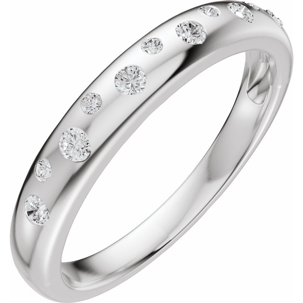14K Gold | Lab Diamond Wedding Anniversary Band