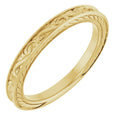 14K Gold | Yellow Gold 2.5 mm Vintage-Inspired Universal Band