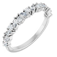 14K Gold | White Gold 1/2 cttw Lab Diamond Wedding/ Anniversary Band