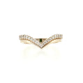 14K Gold | Lab Diamond Wedding Contour Band