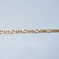 19.2K Portuguese Gold | Figaro Bracelet 8" 3.9mm