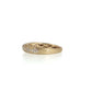 14K Gold |  0.21 cttw Natural Diamond 4mm Satin Diamond Pattern Band