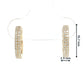 14K Gold | Double-Row 0.18 cttw Natural Diamond Huggie Earrings