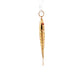 19.2K Portuguese Gold | Flexible Sardine Fish with Red Eyes Charm Pendant