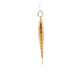19.2K Portuguese Gold | Flexible Sardine Fish with Red Eyes Charm Pendant