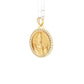 19.2K Portuguese Gold | N. Senhora De Fatima CZ Charm Pendant (Our Lady of Fatima)