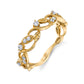 14K Gold | YG Lyria Leaves .21cttw Natural Diamond Wedding Band