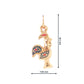 19.2K Portuguese Gold | Tiny Rooster in Flight Rooster (Galo de Barcelos) Charm