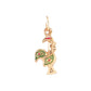 19.2K Portuguese Gold | Tiny Rooster in Flight Rooster (Galo de Barcelos) Charm