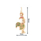 19.2K Portuguese Gold | Tiny Rooster in Flight Rooster (Galo de Barcelos) Charm