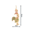 19.2K Portuguese Gold | Tiny Rooster in Flight Rooster (Galo de Barcelos) Charm