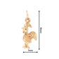 19.2K Portuguese Gold | Tiny Rooster in Flight Rooster (Galo de Barcelos) Charm