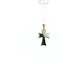 19.2K Portuguese Gold | Small Two Tone Detailed Cross Charm Pendant