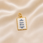 Back of pendant 19.2K Portuguese Gold | Square Saint Rita Pendant