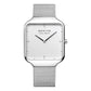 Bering | Max René 15836-004 Men's White Dial Analog Watch with Milanese Strap