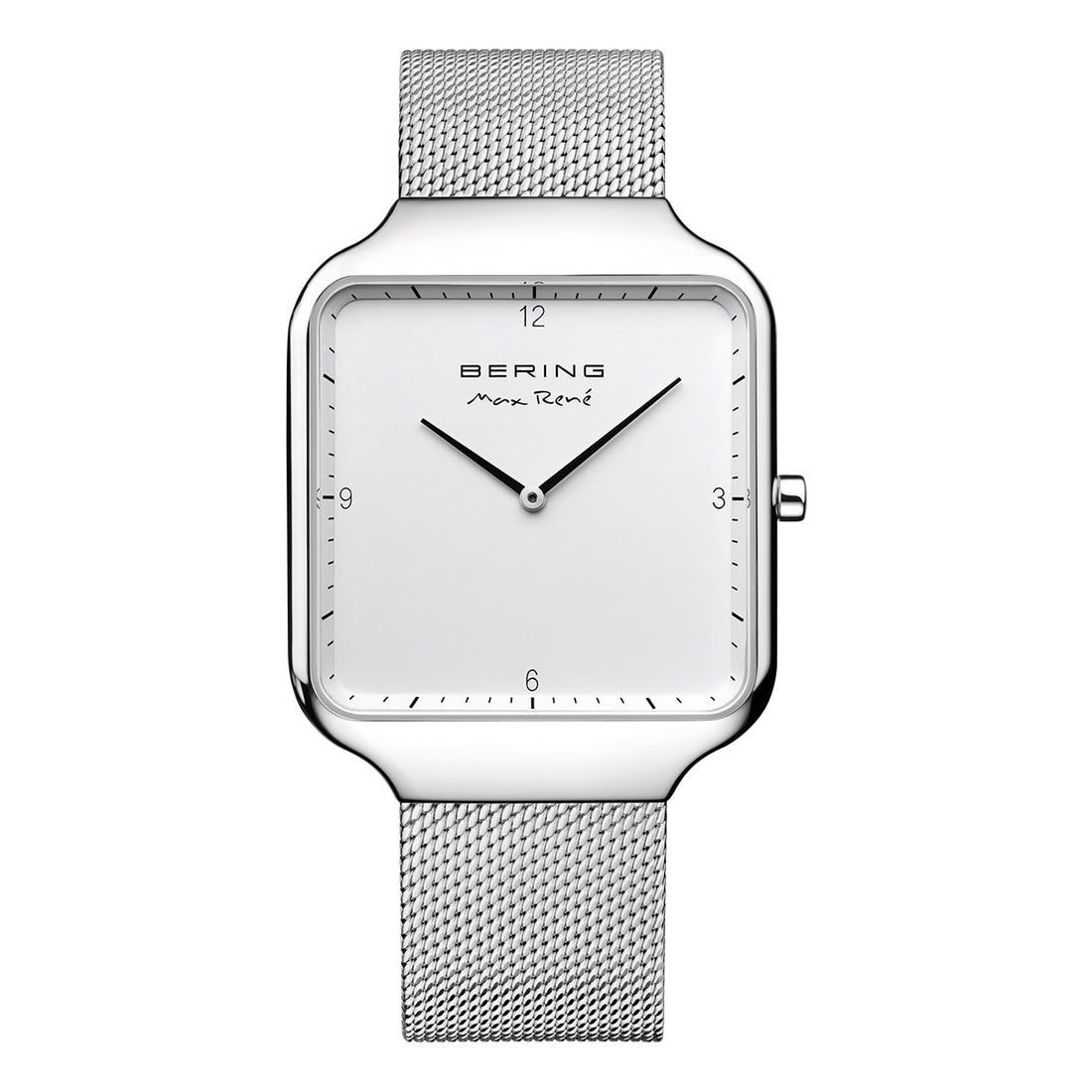 Bering | Max René 15836-004 Men's White Dial Analog Watch with Milanese Strap