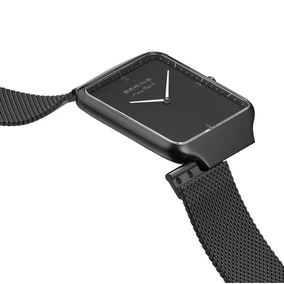 Bering | Max René 15836-123 Men's Black Dial Analog Watch interchangeable strap
