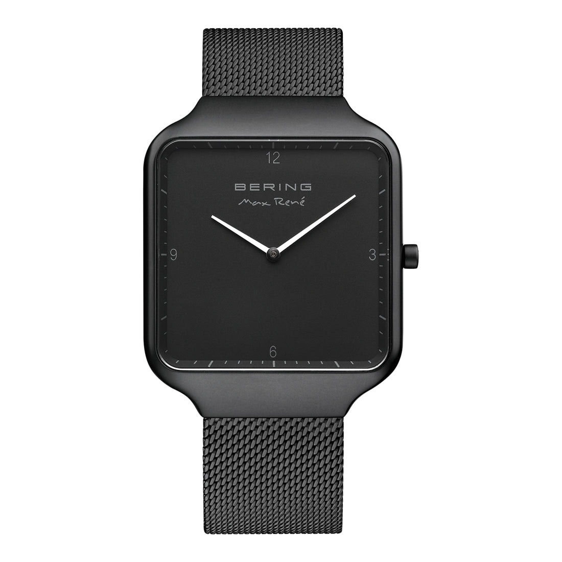 Bering | Max René 15836-123 Men's Black Dial Analog Watch with Milanese Strap