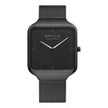 Bering | Max René 15836-123 Men's Black Dial Analog Watch with Milanese Strap