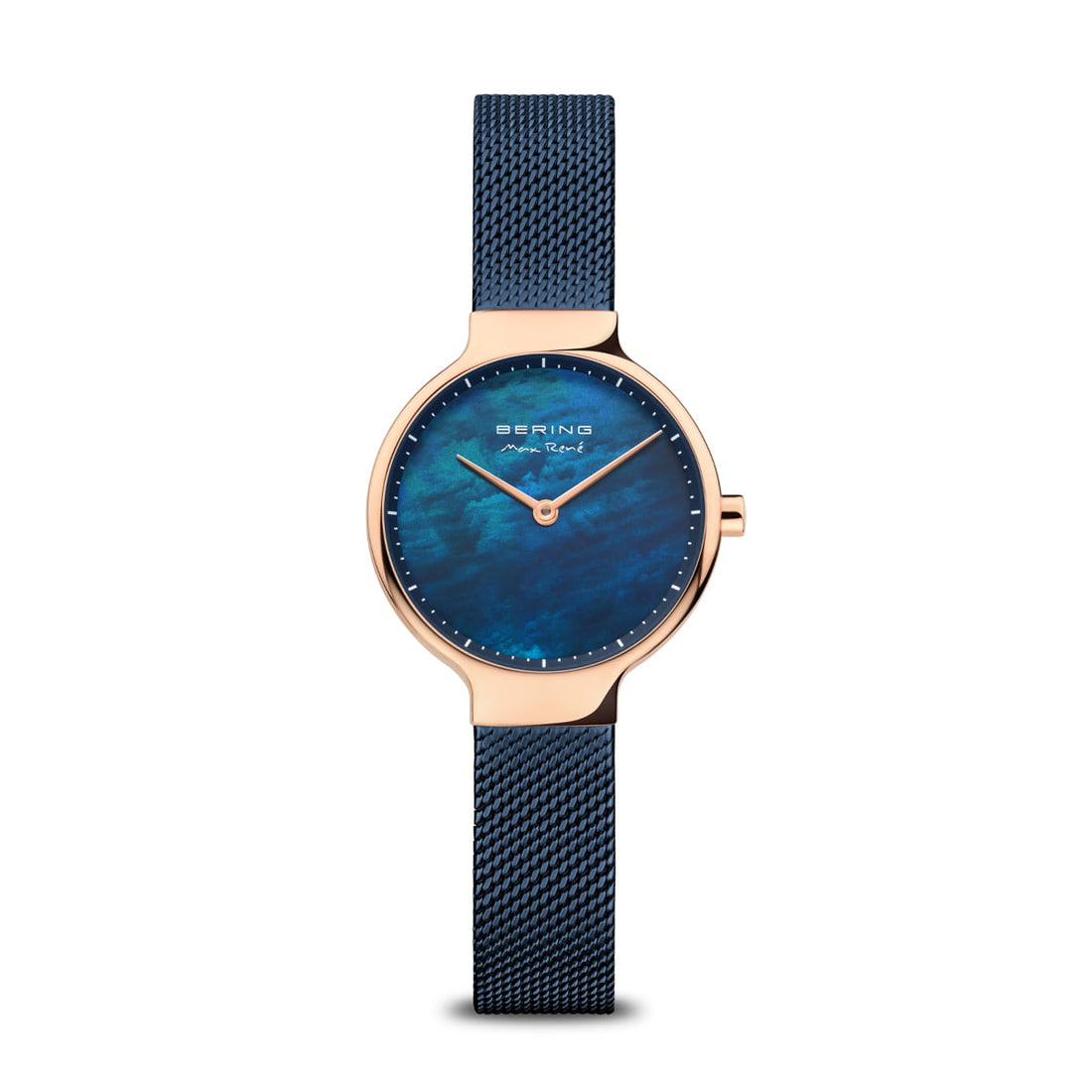 Bering |  Max René Ladies Watch 15527-367 Grey Mother-of-Pearl Dial Mesh Strap