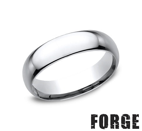 Benchmark CF160CC10 mens size 10 cobalt chrome wedding band