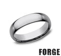Benchmark | Men’s Two-Tone Tungsten Wedding Band – Brushed Finish with Polished Edges (Size 10) (CF160TG10)