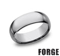 Benchmark | Men’s Two-Tone Tungsten Wedding Band – Brushed Finish with Polished Edges (CF180TG)