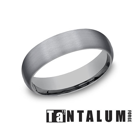 Benchmark 8mm tantalum men's wedding band size 10 CF56413GTA10