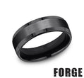 Benchmark CF67416BKT10 mens size 10 black titanium wedding band
