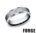 Benchmark CF67416T10 mens size 10 titanium wedding band brushed finish