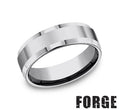 Benchmark CF67426TG10 mens size 10 two tone cobalt chrome wedding band