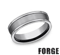 Benchmark CF67450TG10 mens size 10 two tone cobalt chrome wedding band