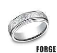 Benchmark | Men's Cobalt Chrome Wedding Band – Brushed Finish with Polished Edges CF67502CC Size 10