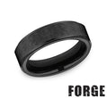 Benchmark CF67891BKT10 mens size 10 black titanium wedding band