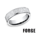 Benchmark CF67891CC10 mens size 10 cobalt chrome wedding band brushed finish