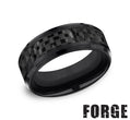 Benchmark CF68900CFBKT10 mens size 10 black titanium wedding band