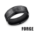Benchmark CF69100BKT10 mens size 10 black titanium wedding band