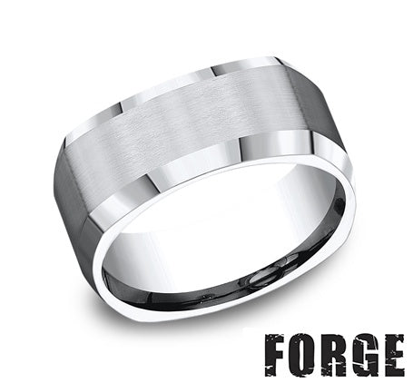Benchmark CF69480CC10 mens size 10 cobalt chrome wedding band