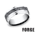 Benchmark | Men's Cobalt Chrome Wedding Band – Brushed Center with Polished Edges (Size 10  CF69488CFCC )
