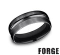 Benchmark CF717505BKT10 mens size 10 black titanium wedding band