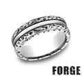 Benchmark CF98768CC10 cobalt chrome wedding band size 10 brushed finish