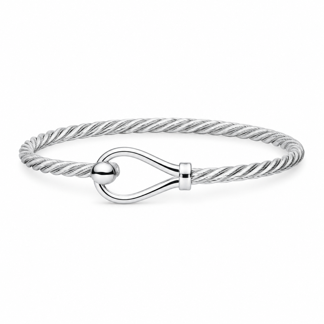 Cape Cod | Evening Tide 7" Sterling Silver Twist Loop & Ball Cape Cod Bracelet