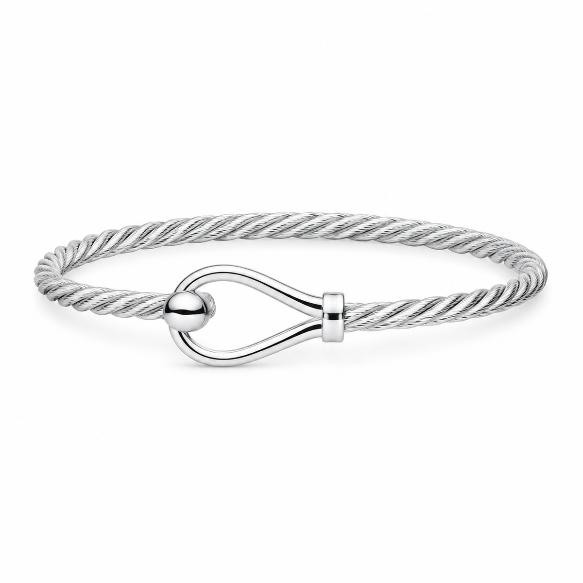 Cape Cod | Evening Tide 7" Sterling Silver Twist Loop & Ball Cape Cod Bracelet